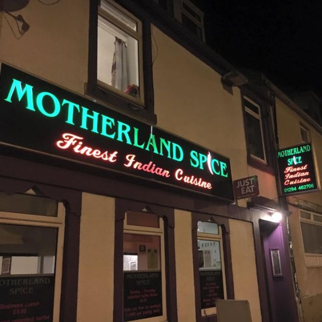 Motherland Spice Restaurant Saltcoats North Ayrshire Opentable