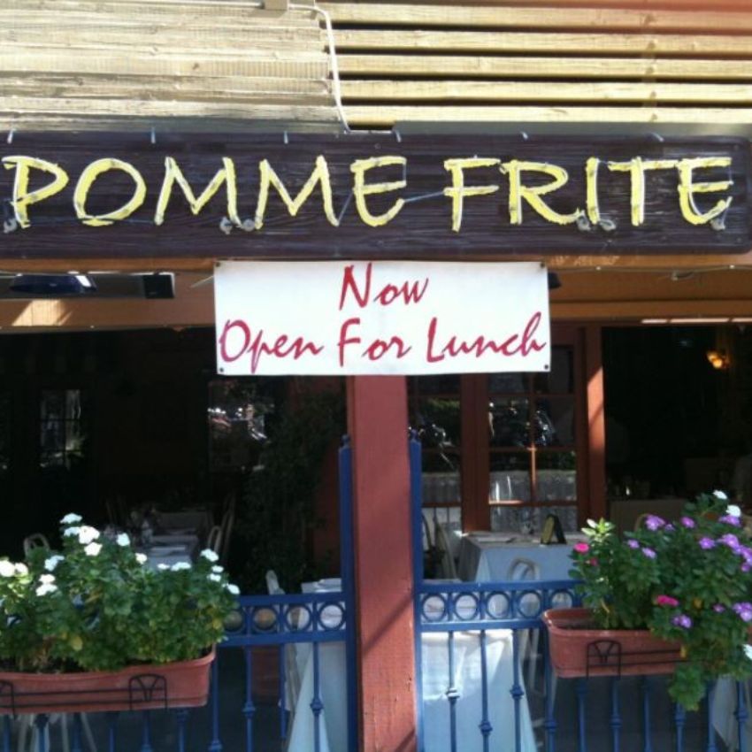 Pomme Frite Restaurant Palm Springs Ca Opentable