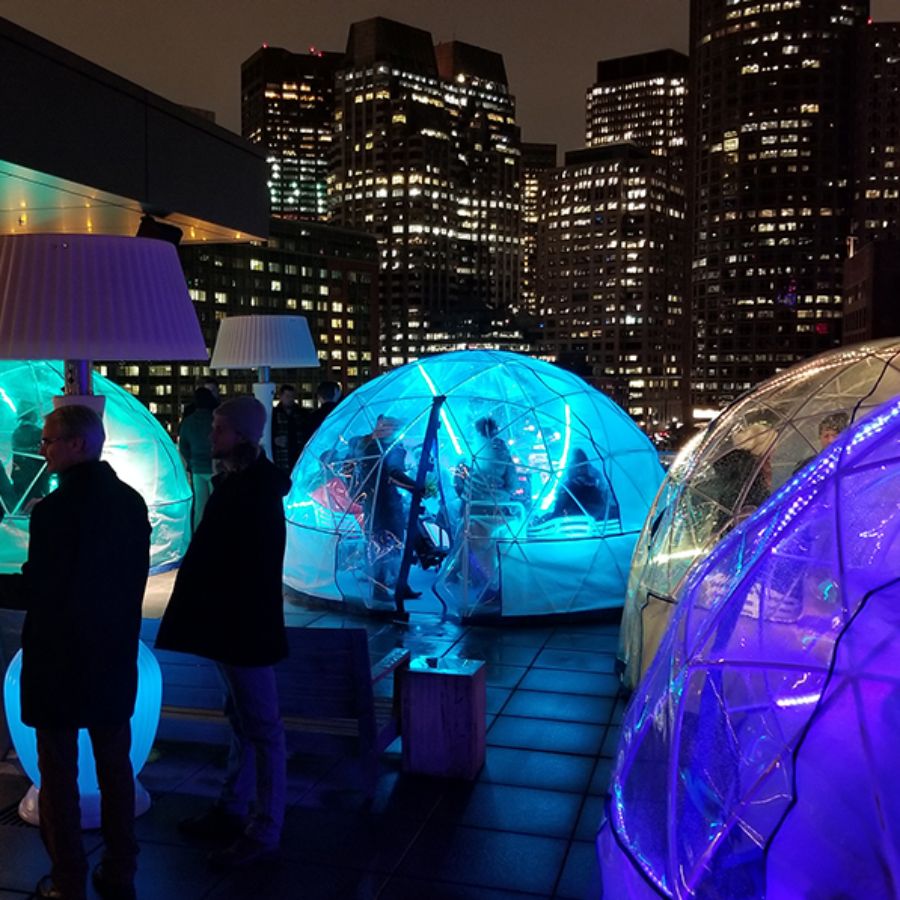Igloos Lookout Rooftop Bar Restaurant Boston Ma Opentable