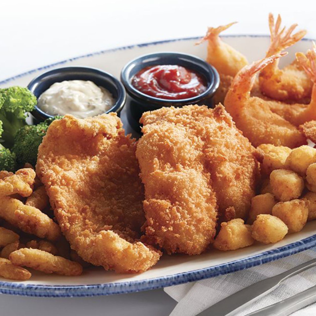 red lobster fish and shrimp