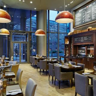 Manhattan Grill at the London Marriott Hotel Canary Wharf