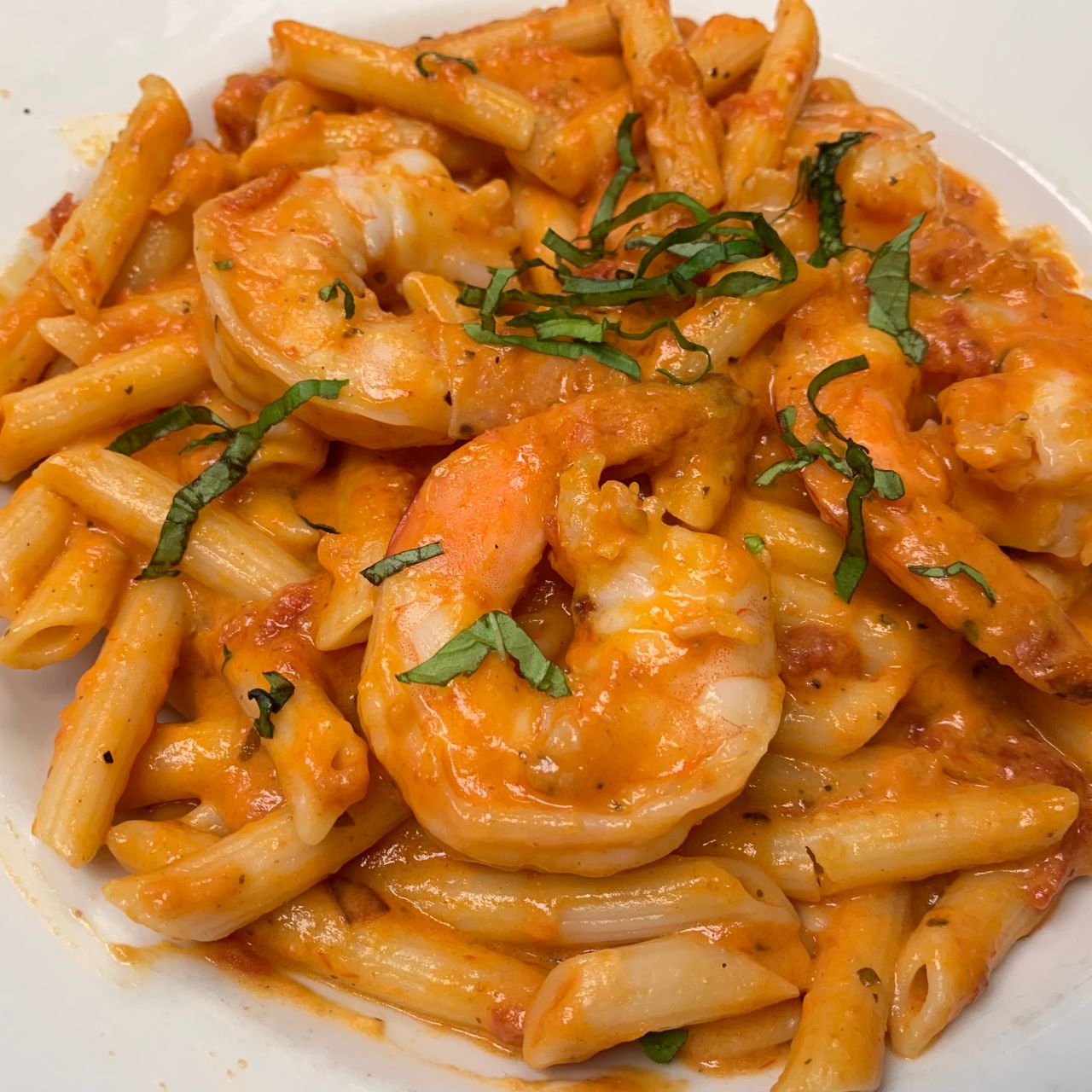 Penne Rosa with Shrimp