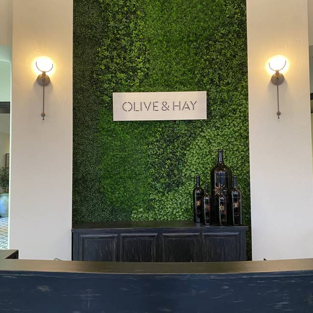 Olive and Hay Restaurant Napa, , CA OpenTable
