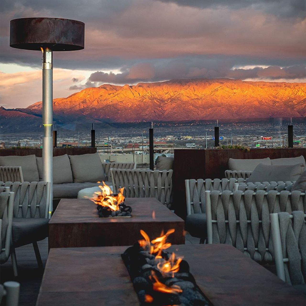 Restaurante Level 5 Rooftop Restaurant Lounge Albuquerque