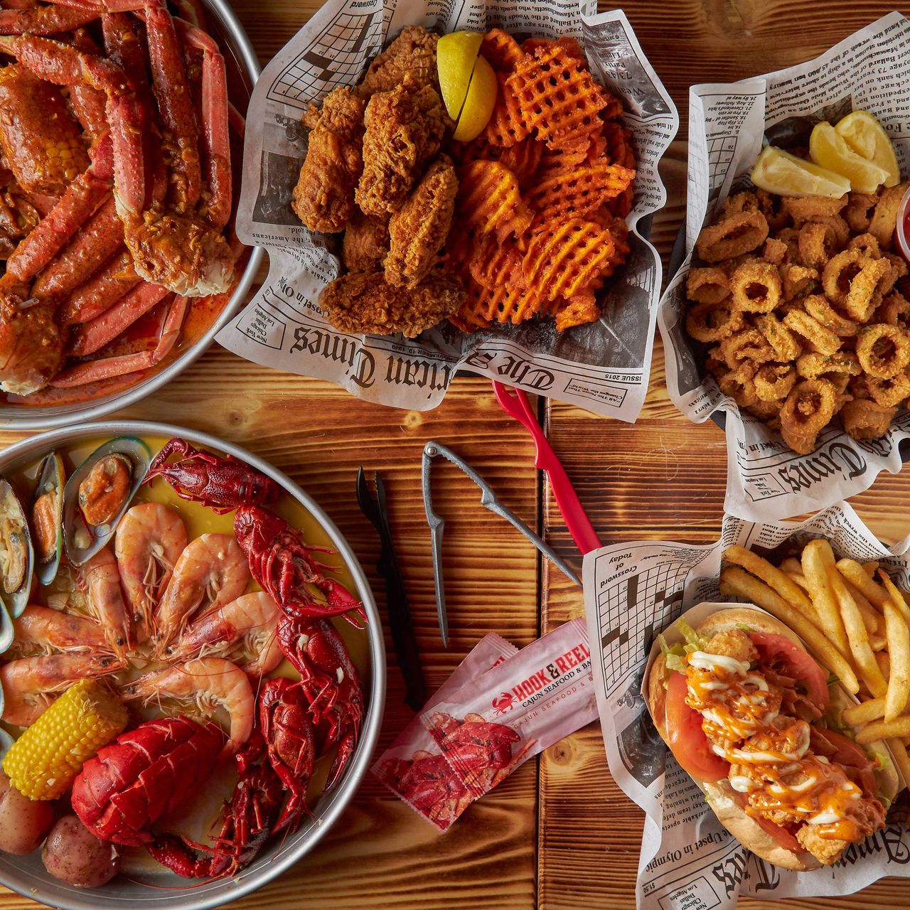 Hook & Reel Cajun Seafood & Bar USA - Choosing between Lobster
