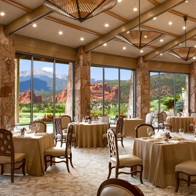 Grand View Dining Room At The Garden Of, Dining Room Chairs Colorado Springs