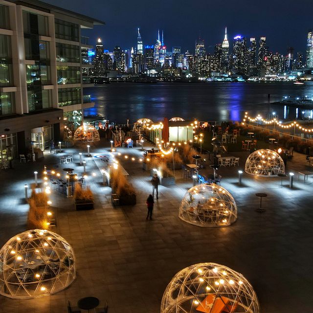 Snow Globes at NoHu Rooftop Updated 2024, American Restaurant in