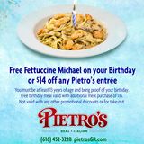 Free Fettuccine Michael on your Birthday! Photo