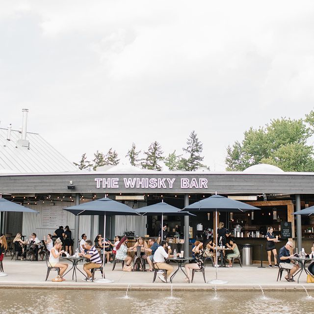 The Whisky Bar Patio at Wayne Gretzky Estates Restaurant Niagara on