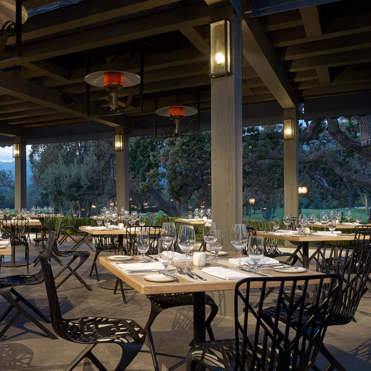 Summer shade. Outdoor dining is - South Coast Plaza