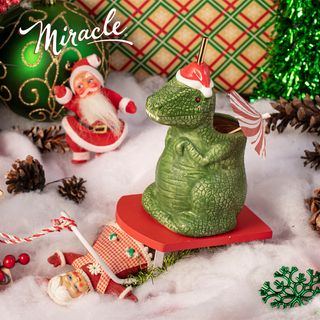 Miracle outlet SantaRex Christmas Pop Up Bar Dinosaur Mug Ceramic Christmas Tiki Mug