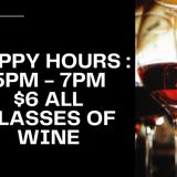 $8.50 all glasses of wine - 5PM to 7PM photo