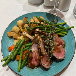 Stuffed Pork Tenderloin, Roasted Mashed Potatoes, and Buttered Green Beans  - Picture of Chef Jean-Pierre's, Fort Lauderdale - Tripadvisor