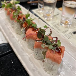 Tuna, sea urchin, salmon, golden eye snapper and eel from Sushi Ota San  Diego : r/sushi