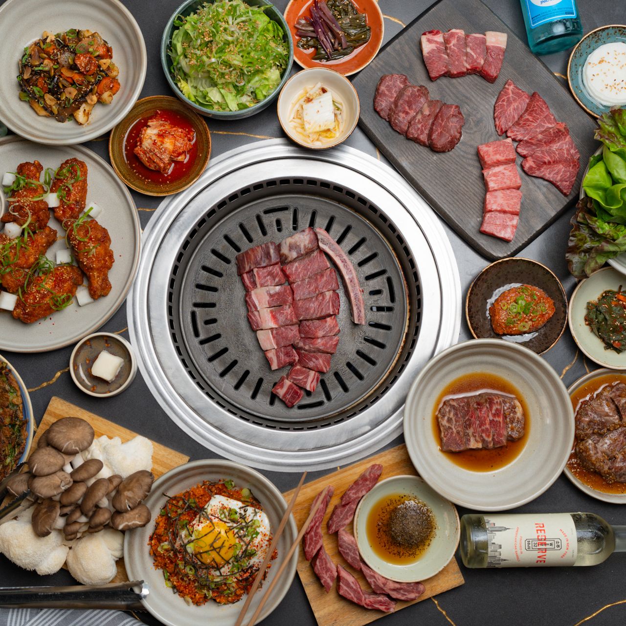 Giant Grill Table Gives American BBQ the Korean BBQ Treatment